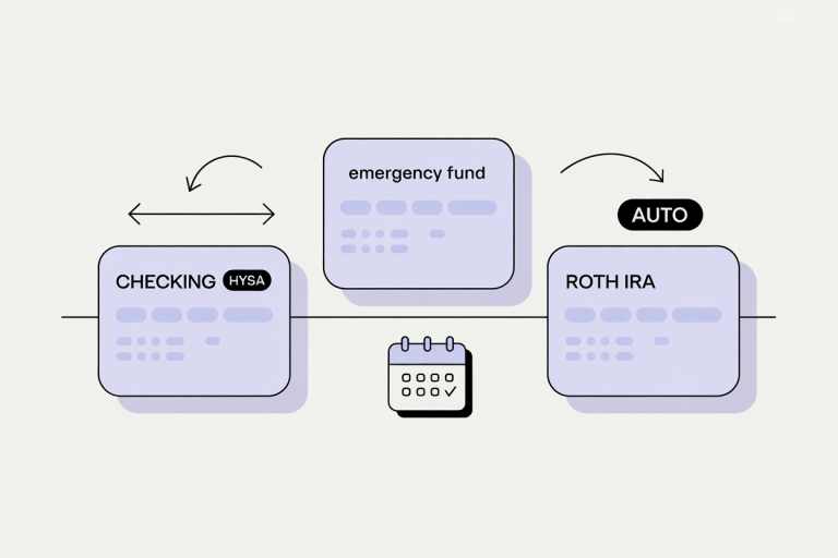 Automated savings flow