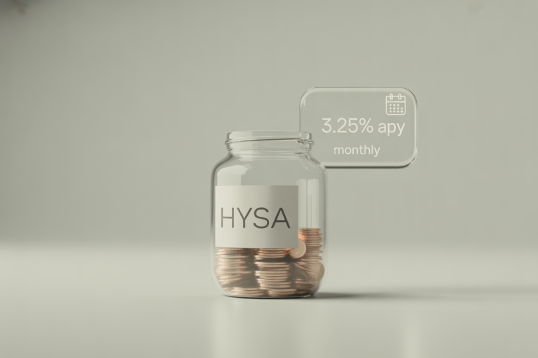 HYSA savings jar